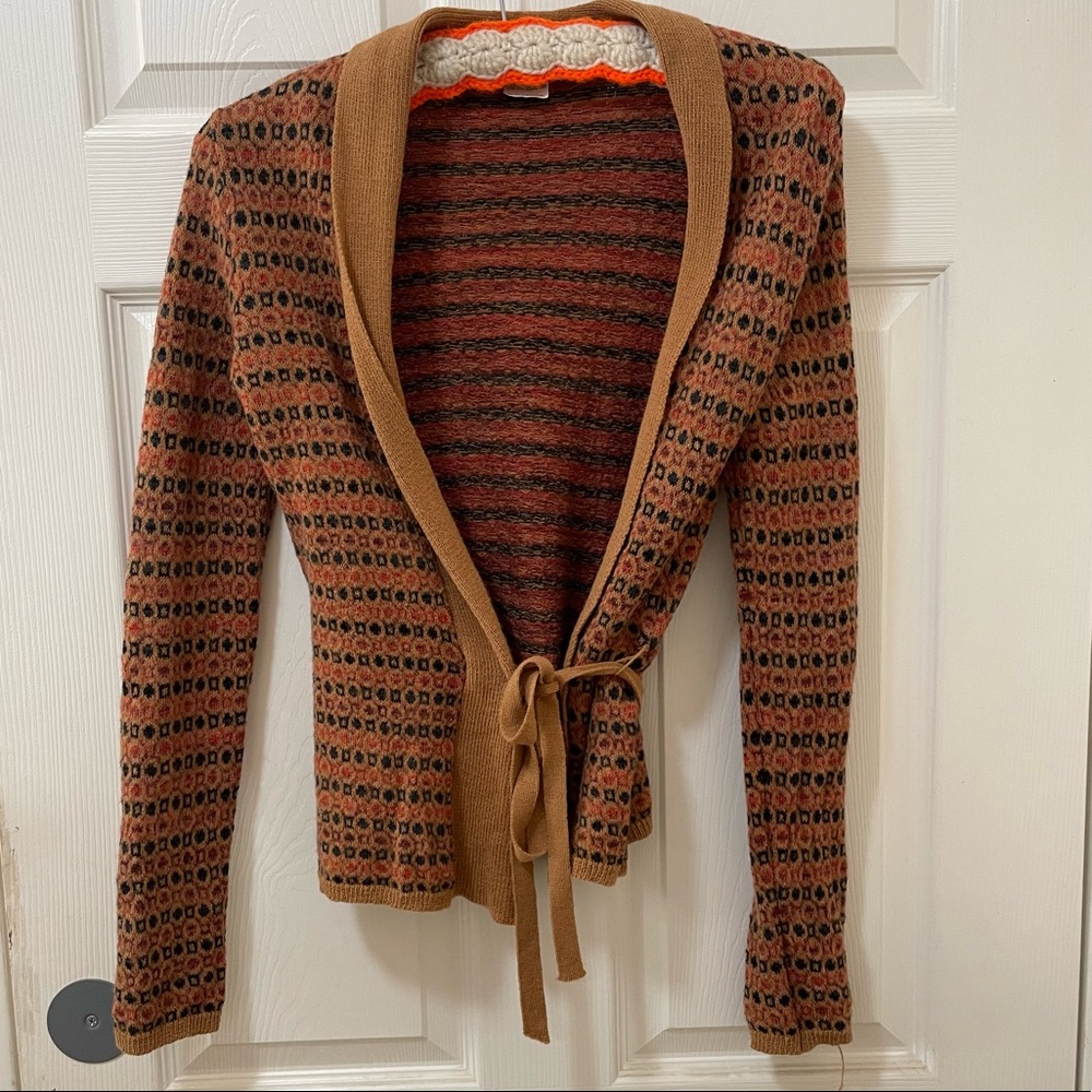 Vintage wrap sweater